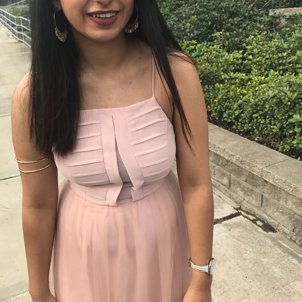 Bcbg light pink maxi dress